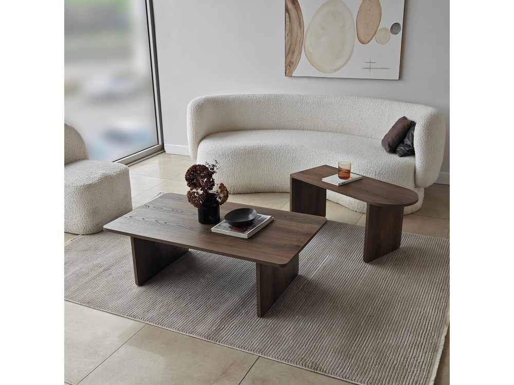 Paris" houten salontafel set 105 x 60 x 35 cm - Brons