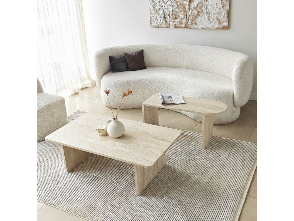 Paris" houten salontafel set 105 x 60 x 35 cm - Brons