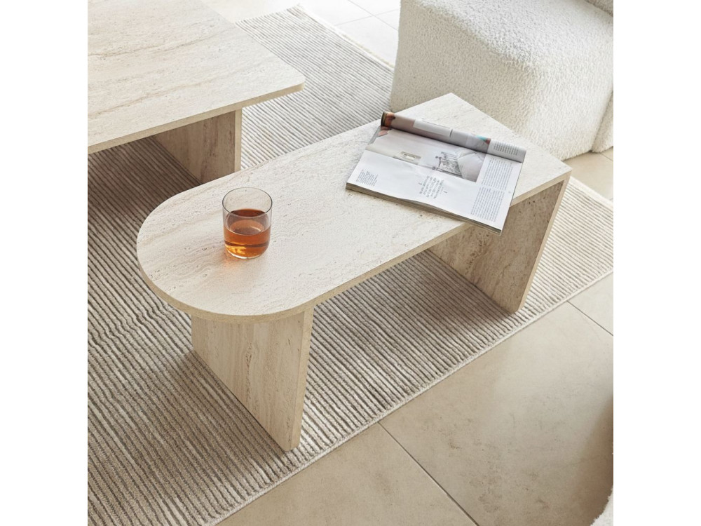 Paris" houten salontafel set 105 x 60 x 35 cm - Brons