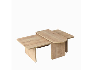 Paris" houten salontafel set 105 x 60 x 35 cm - Brons