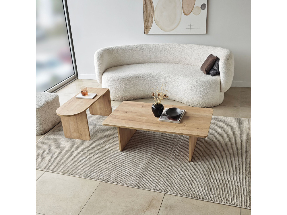 Paris" houten salontafel set 105 x 60 x 35 cm - Brons