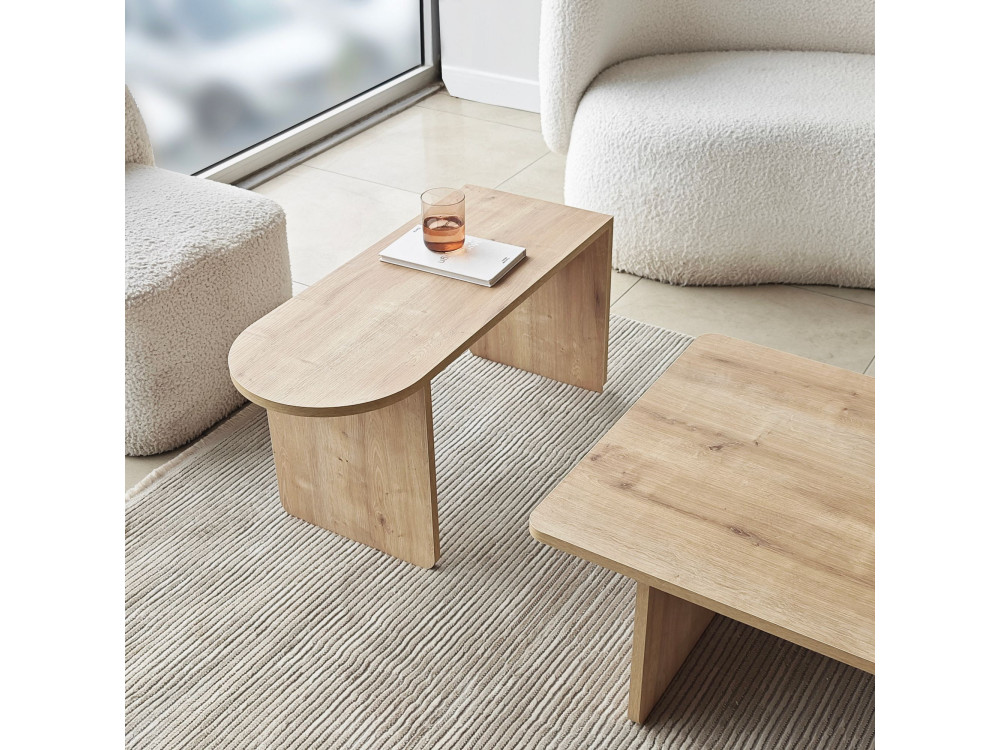 Paris" houten salontafel set 105 x 60 x 35 cm - Brons