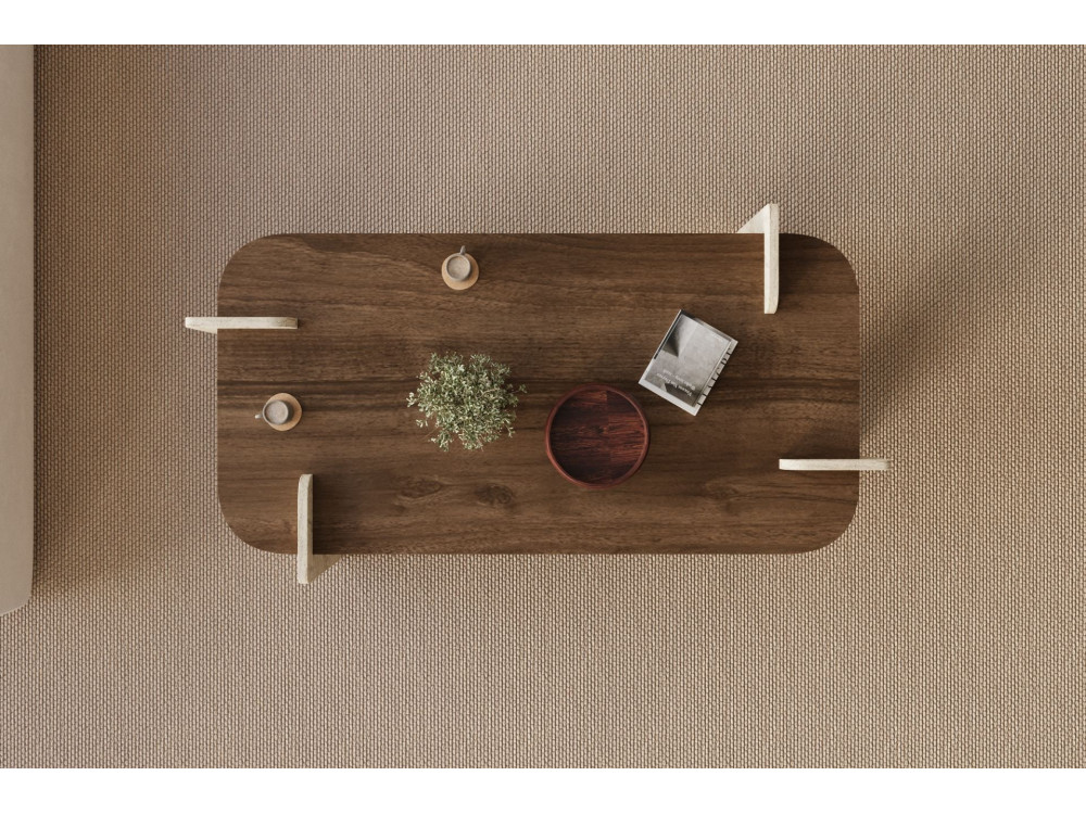 Houten salontafel "Leapiri" - 120 x 60 x 35 cm - Bruin