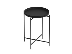Metalen salontafel "Sheby" 46 x 46 x 56 cm - Zwart