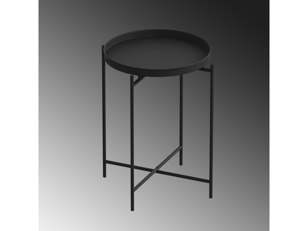 Metalen salontafel "Sheby" 46 x 46 x 56 cm - Zwart