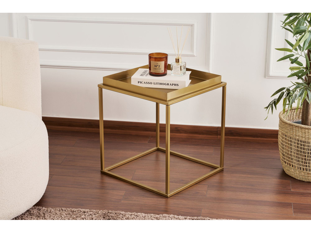 Metalen salontafel "Koala" 45 x 45 x 52 cm - Goud