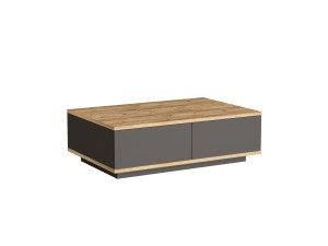 Frew" houten salontafel - 90 x 60 x 28 cm - Bruin
