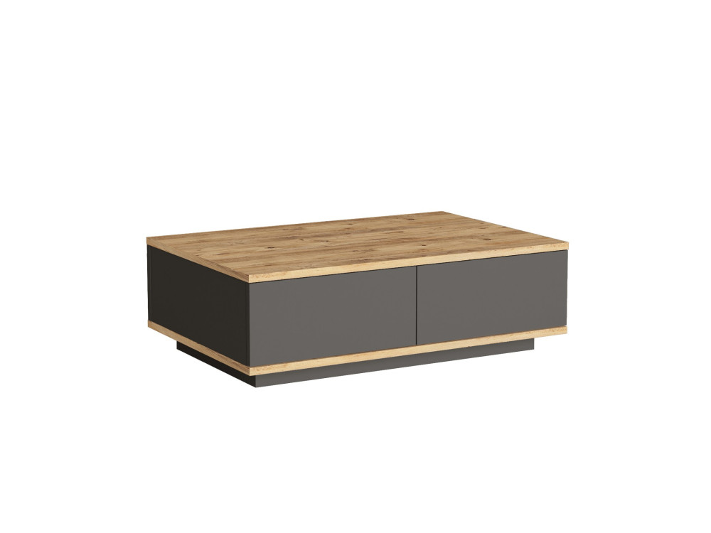 Frew" houten salontafel - 90 x 60 x 28 cm - Bruin