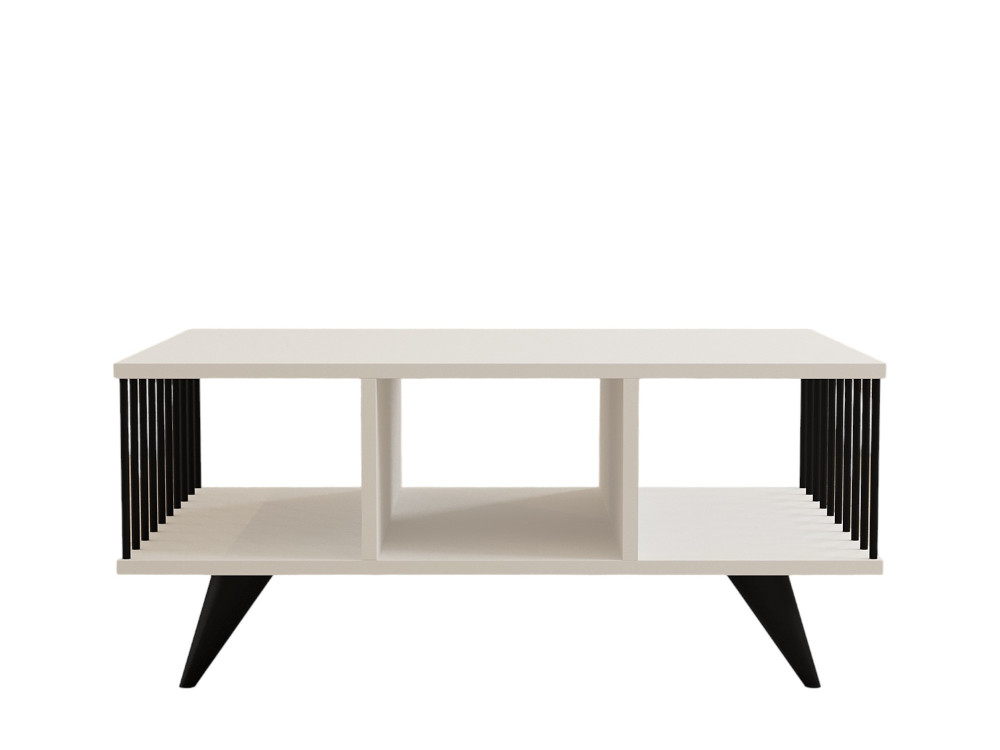 Houten salontafel "Bert" - 90 x 60 x 40 cm - Wit