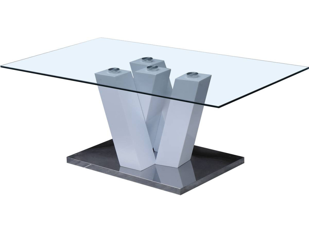 Salontafel "Gaya" - 110 x 60 x 40 cm - Wit gelakt