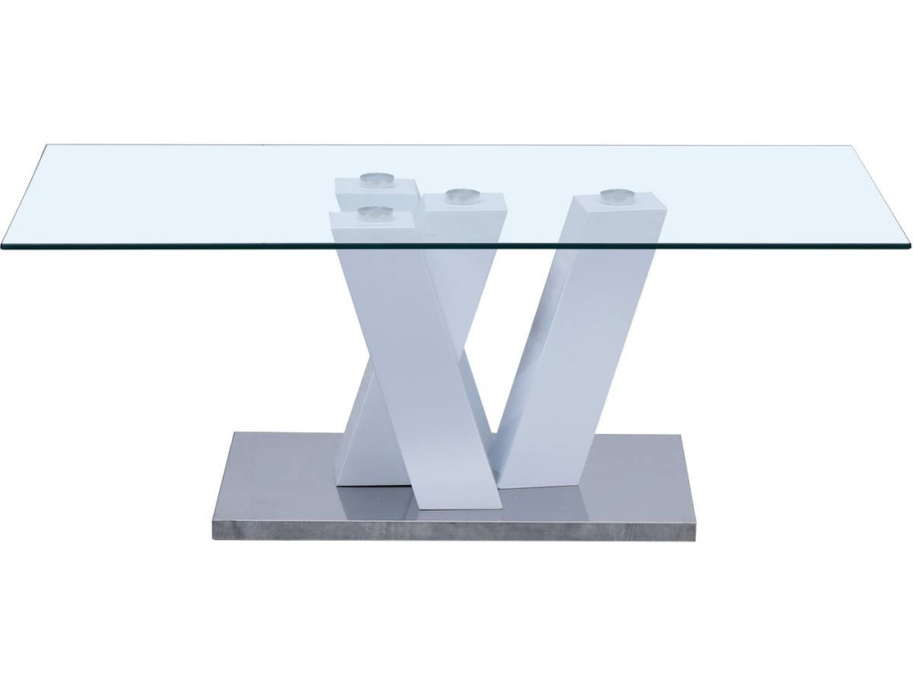 Salontafel "Gaya" - 110 x 60 x 40 cm - Wit gelakt