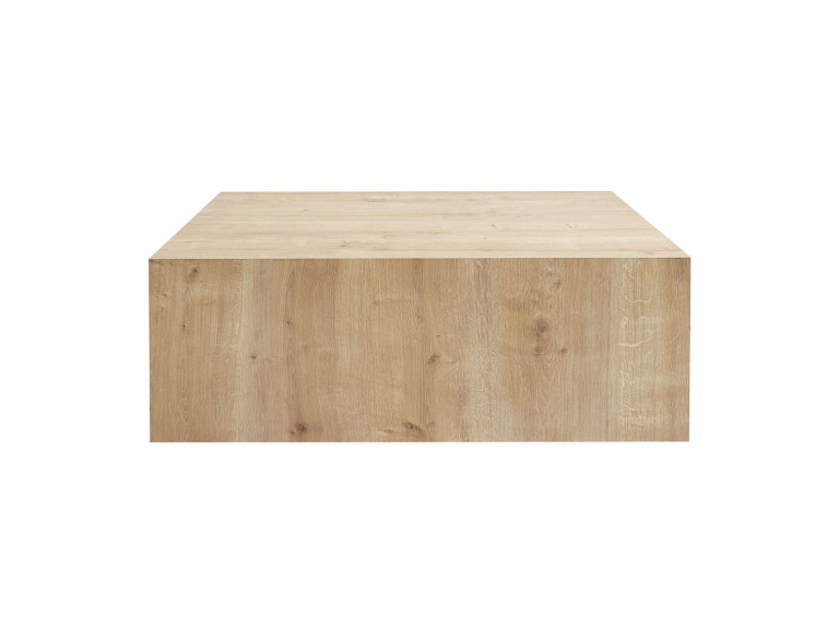 Prizma" MDF salontafel - 90 x 90 x 35 cm - Saffier Eik