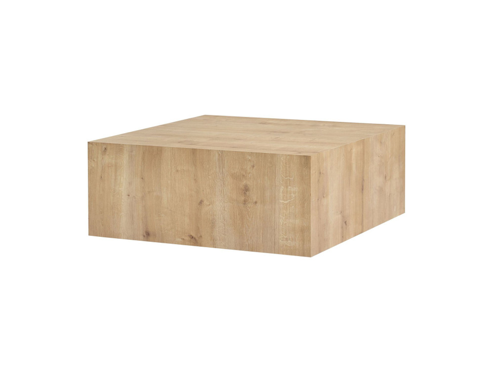 Prizma" MDF salontafel - 90 x 90 x 35 cm - Saffier Eik