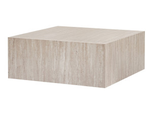 MDF salontafel "Prizma" - 90 x 90 x 35 cm - Travertin