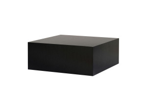 Prizma" MDF salontafel - 90 x 90 x 35 cm - Zwart hout