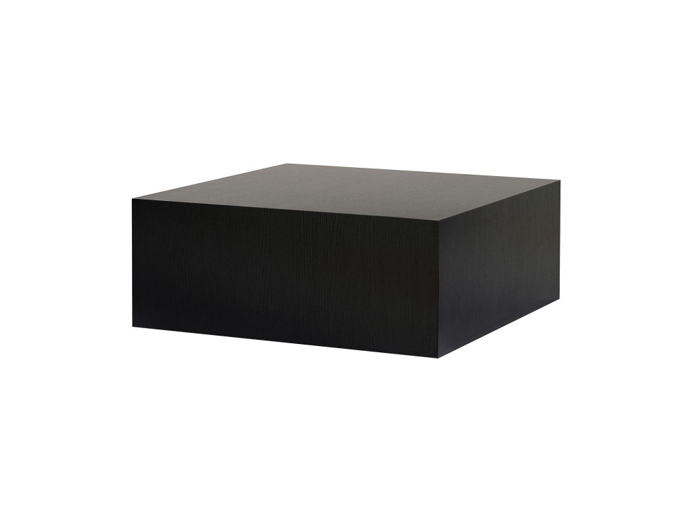 Prizma" MDF salontafel - 90 x 90 x 35 cm - Zwart hout