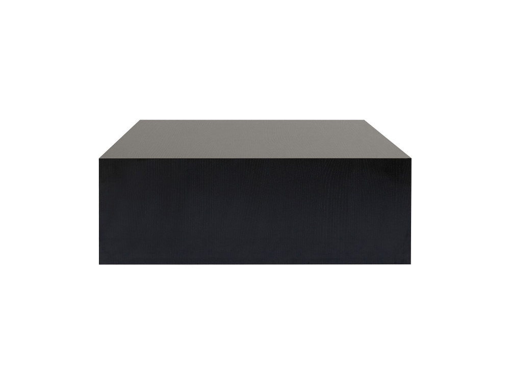 Prizma" MDF salontafel - 90 x 90 x 35 cm - Zwart hout