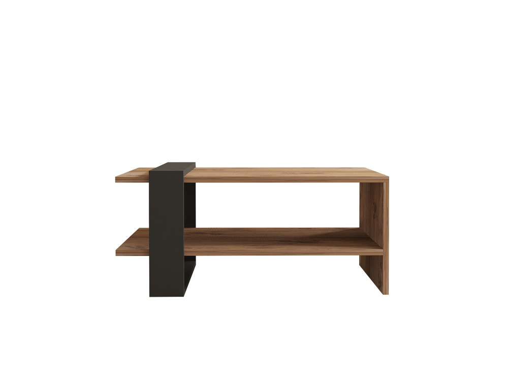 Houten salontafel "Ova" - 80 x 55 x 35 cm - Bruin