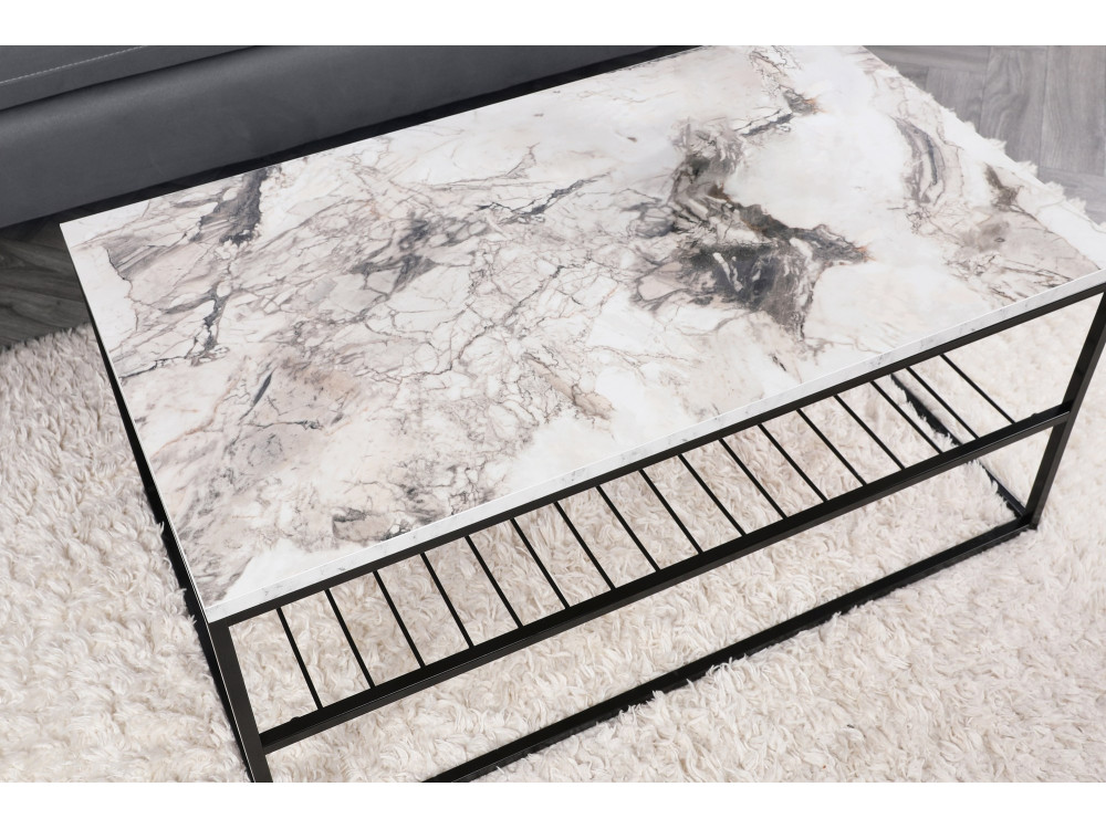 Houten salontafel "Asude" - 95 x 55 x 42 cm - Wit