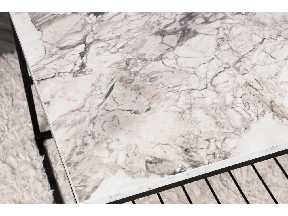 Houten salontafel "Asude" - 95 x 55 x 42 cm - Wit