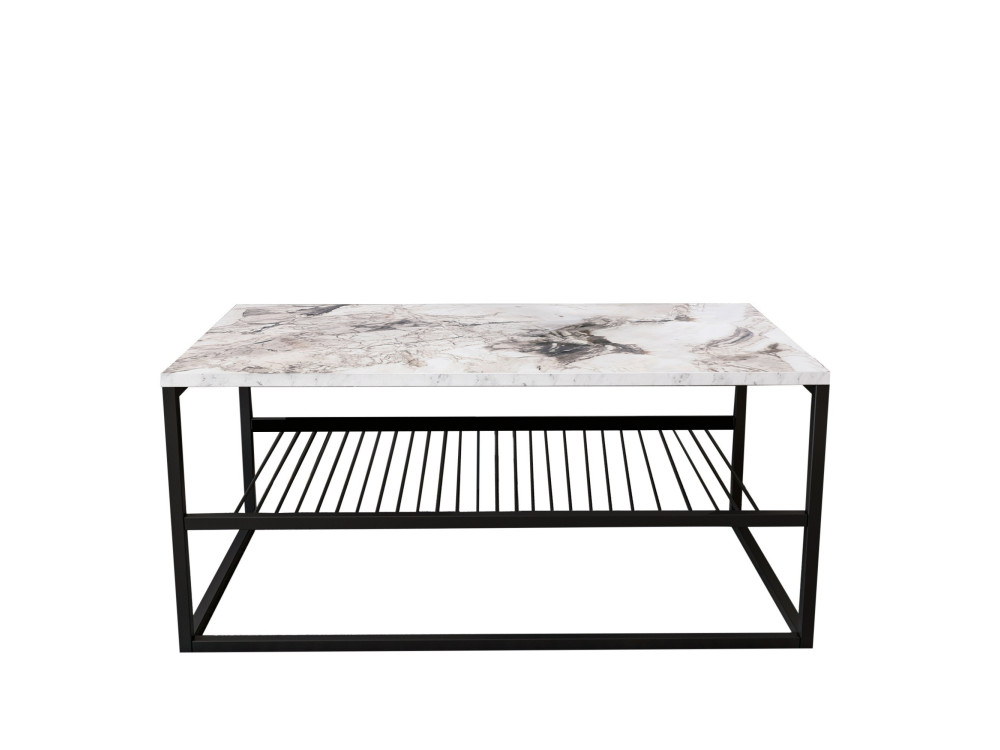 Houten salontafel "Asude" - 95 x 55 x 42 cm - Wit
