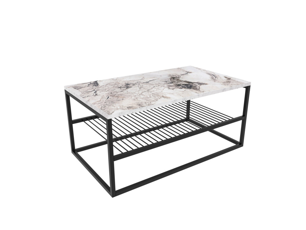 Houten salontafel "Asude" - 95 x 55 x 42 cm - Wit