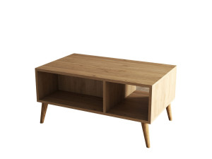 Houten salontafel "Exxen" - 90 x 41 x 54 cm - Bruin