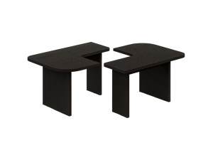 Houten salontafelset "Iris" - 90 x 45 x 35 cm - Zwart