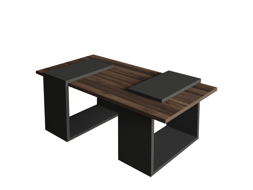 Houten salontafel "Matris" - 90 x 46 x 37 cm - Bruin