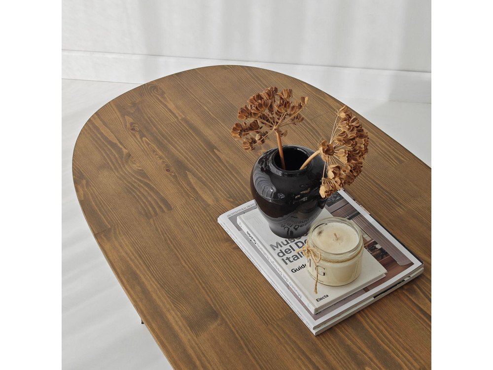 Houten salontafel "Elysia" - 120 x 60 x 40 cm - Bruin