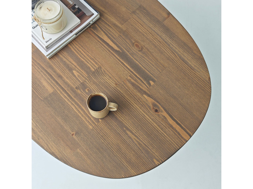 Houten salontafel "Elysia" - 120 x 60 x 40 cm - Bruin