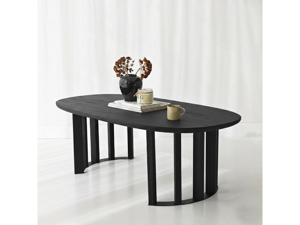 Houten salontafel "Elysia" - 120 x 60 x 40 cm - Zwart