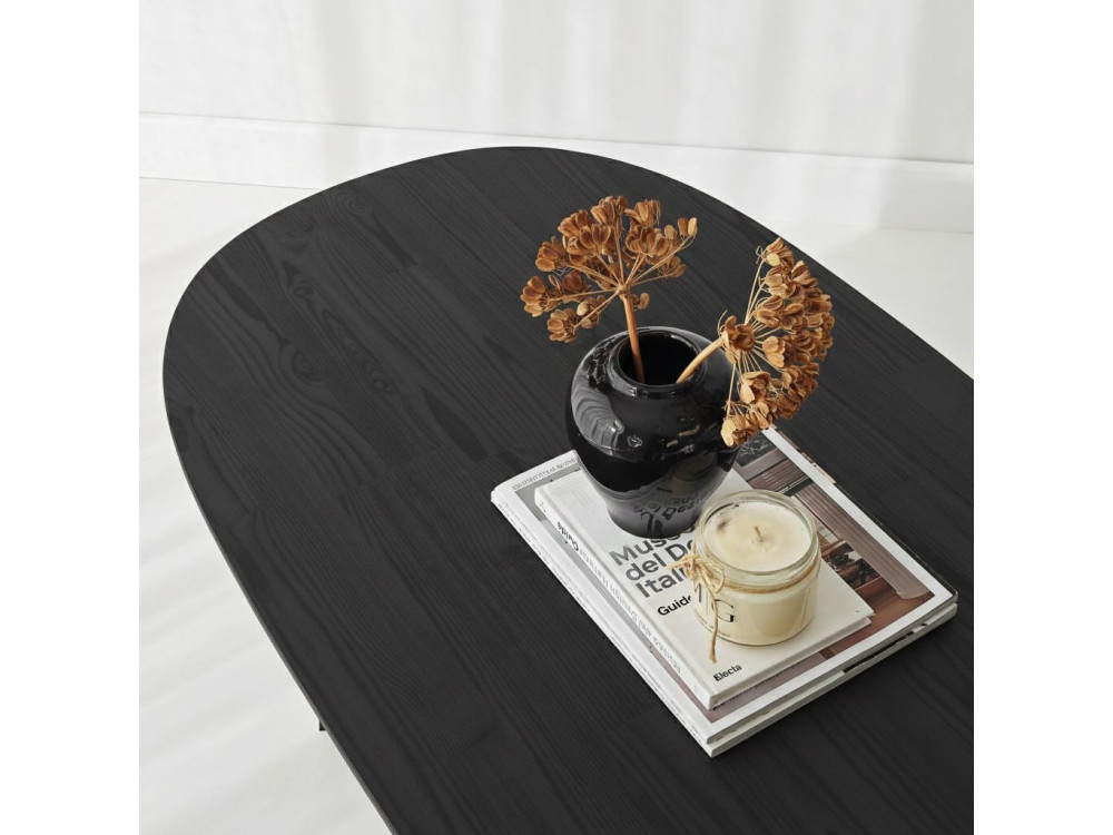Houten salontafel "Elysia" - 120 x 60 x 40 cm - Zwart