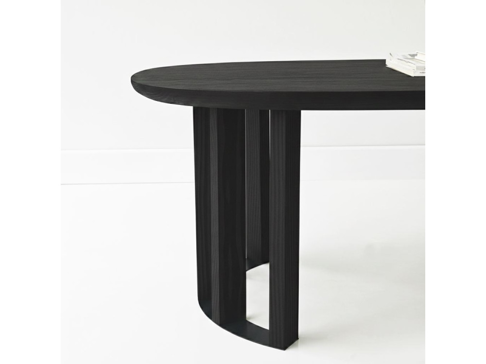 Houten salontafel "Elysia" - 120 x 60 x 40 cm - Zwart