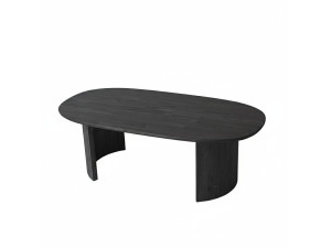 Hudson" houten salontafel - 120 x 60 x 40 cm - Antraciet grijs