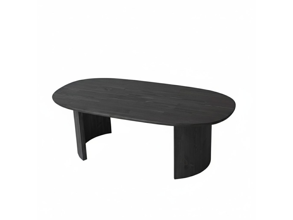 Hudson" houten salontafel - 120 x 60 x 40 cm - Antraciet grijs
