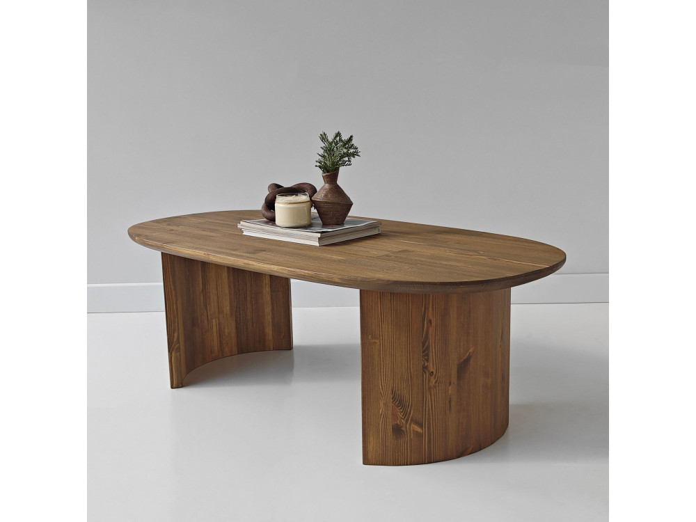 Hudson" houten salontafel - 120 x 60 x 40 cm - Bruin