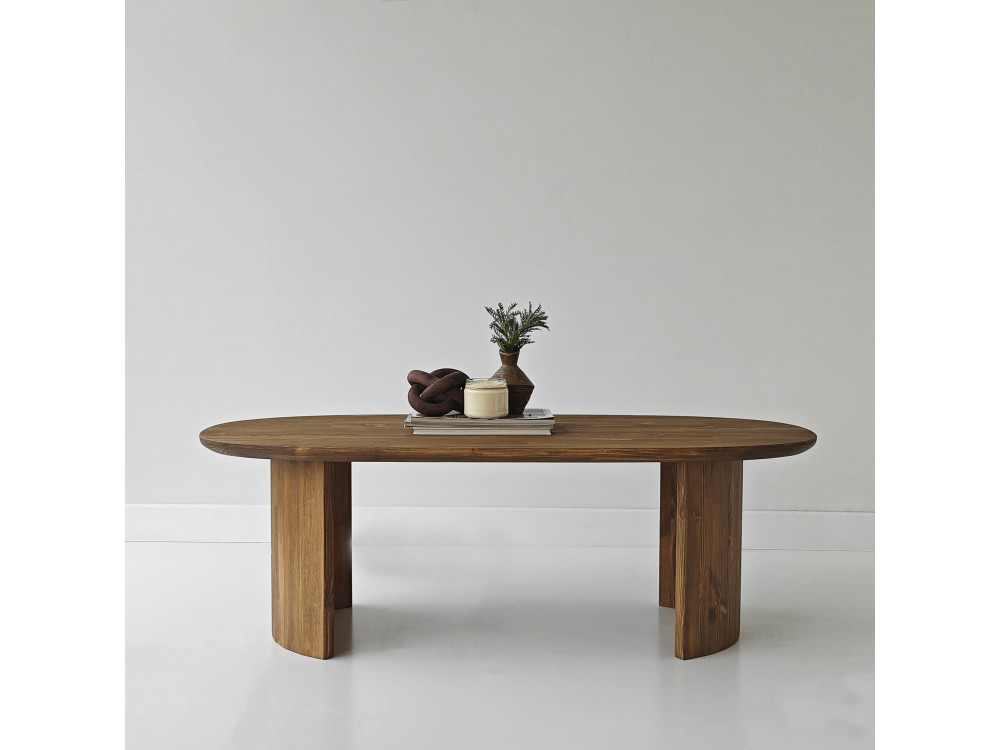 Hudson" houten salontafel - 120 x 60 x 40 cm - Bruin