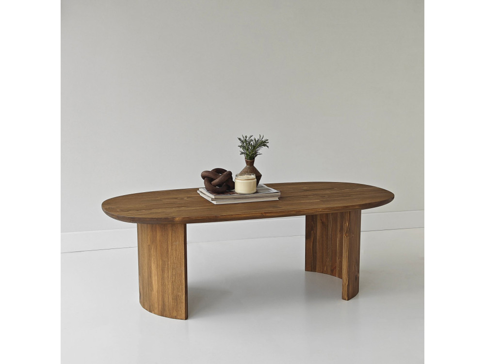 Hudson" houten salontafel - 120 x 60 x 40 cm - Bruin