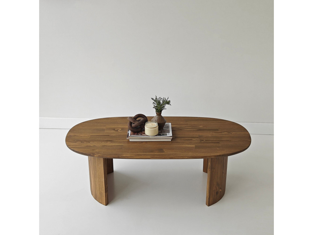Hudson" houten salontafel - 120 x 60 x 40 cm - Bruin