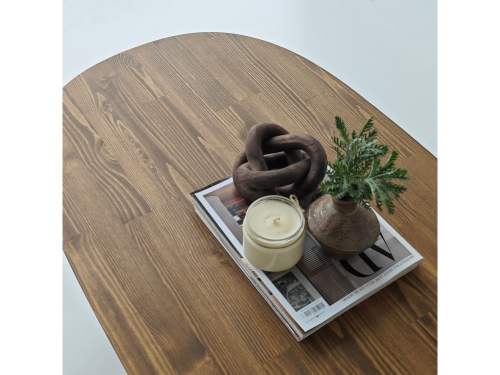 Hudson" houten salontafel - 120 x 60 x 40 cm - Bruin