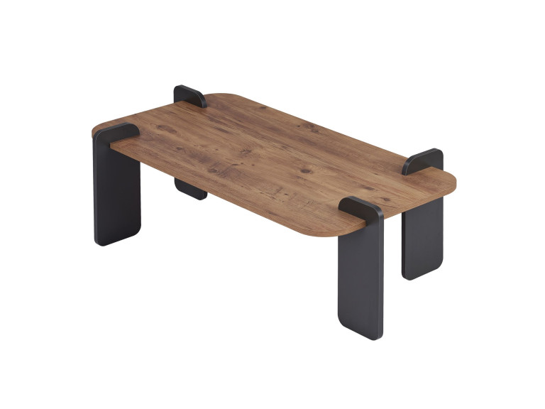 Houten salontafel "Renard" - 120 x 60 x 35 cm - Lichtbruin