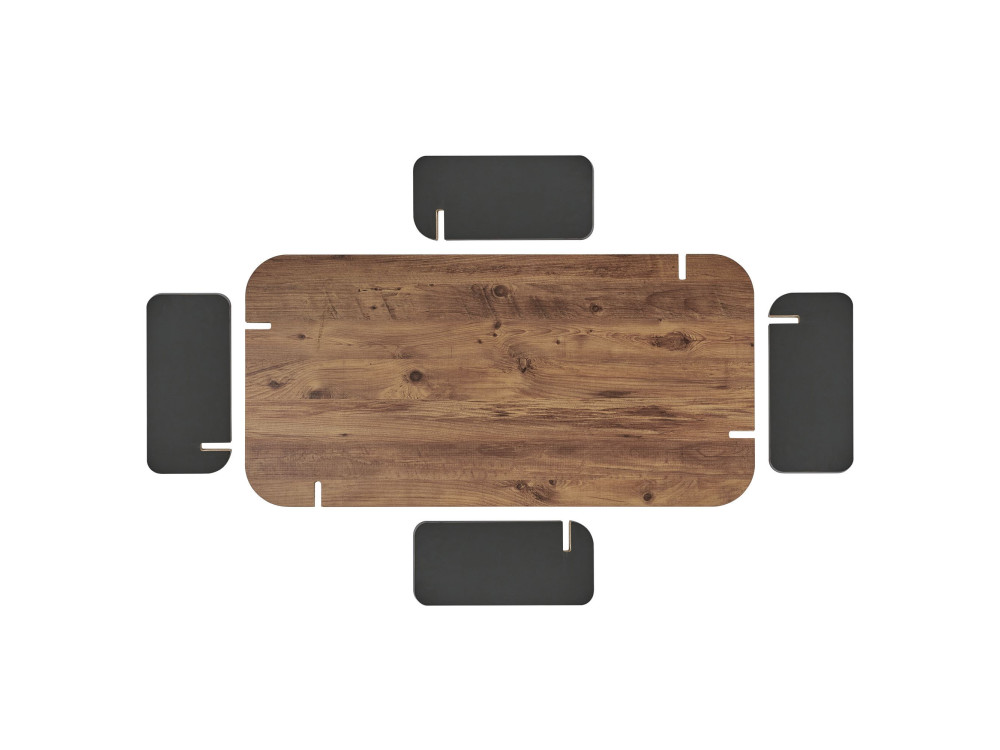 Houten salontafel "Renard" - 120 x 60 x 35 cm - Lichtbruin