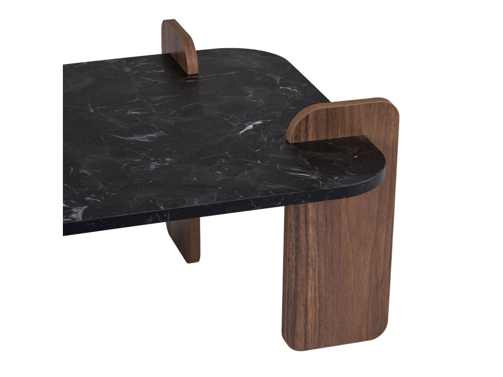 Houten salontafel "Renard" - 120 x 60 x 35 cm - Zwart