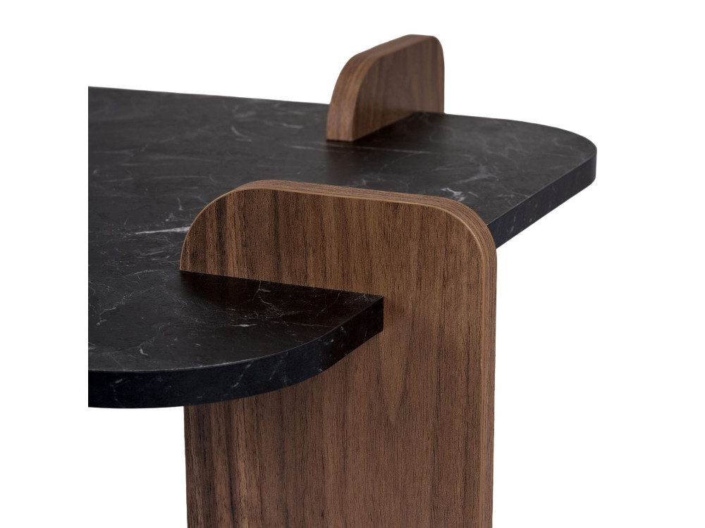 Houten salontafel "Renard" - 120 x 60 x 35 cm - Zwart