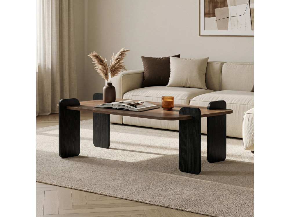 Houten salontafel "Renard" - 120 x 60 x 35 cm - Bruin