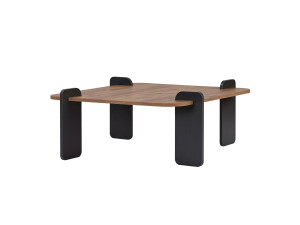 Marais" houten salontafel - 90 x 90 x 35 cm - Lichtbruin