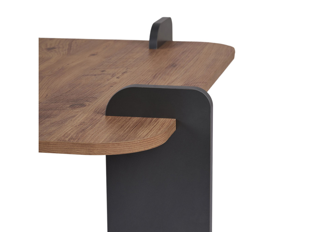 Marais" houten salontafel - 90 x 90 x 35 cm - Lichtbruin