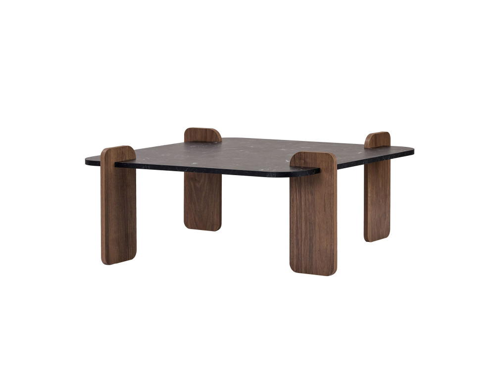 Marais" houten salontafel - 90 x 90 x 35 cm - Zwart