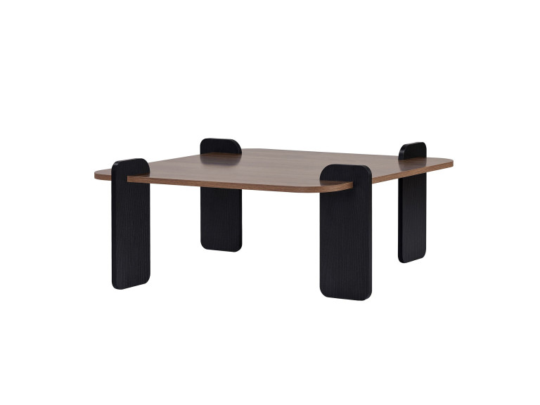Marais" houten salontafel - 90 x 90 x 35 cm - Bruin